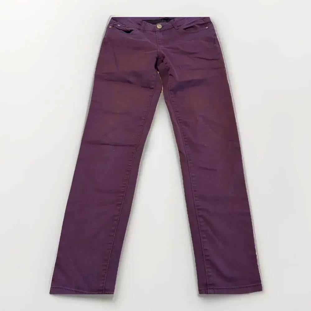 Celebrity Pink Women's Pants Purple Corduroy Skinny Leg 26/28
